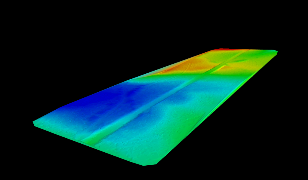 digital terrain model - DTM - lidar data output